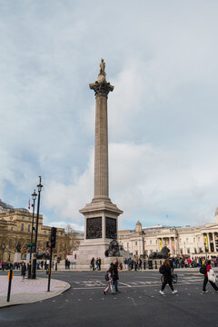 Colonne Nelson &agrave; Trafalgar Square, Londres