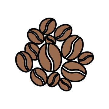 Pile of Coffee Beans Illustration