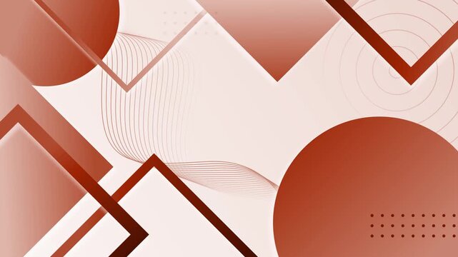 Dark abstract geometric background with colorful gradients animation, circles and angular frames modern vibrant composition