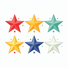 Obraz premium Collection of Colorful Stars