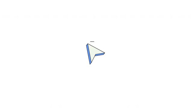 Minus indicator pointer neubrutalism UI element animation. Zoom out action. Reduce and decrease control. Animated flat user interface component for web and app design. Neo memphis motion graphic