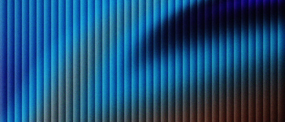 Fototapeta premium Abstract blue vertical lines background, futuristic glowing neon stripes with dark shadows and soft light gradients, modern geometric pattern for technology banners and digital wallpaper art.