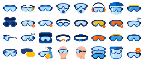 Obraz premium Assorted Sunglasses Collection Close Up Eyewear Focus.