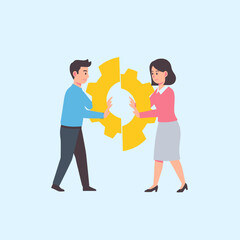 Fototapeta premium Business partnership working together concept.