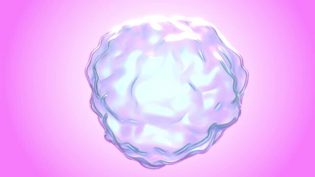 Pink organic object bg rotate endless 4k