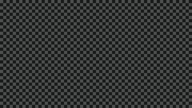 Seamless transparent background pattern with dark grey square grid for graphic edit design.