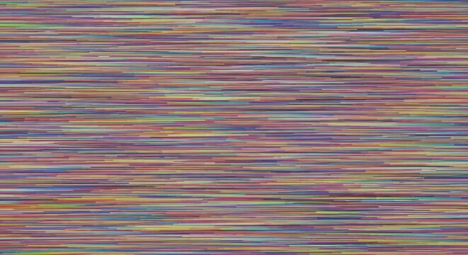 Pixel Stretch Symphony: A Dynamic Cascade of Multicolored Horizontal Lines