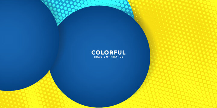 Minimalist yellow blue vector background. Modern linear abstraction pattern for creative hipster graphic, summer sky wallpaper, and decorative city card template.