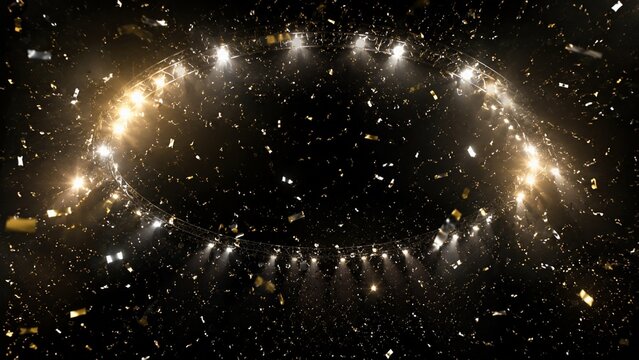 Overhead Arena Confetti Light Background