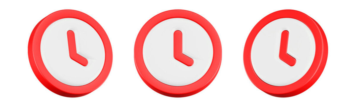 timer icon 3d render