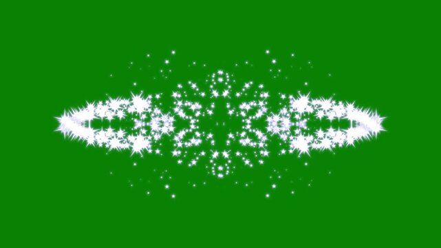 glittering stars lines on green screen background. glowing star burst, glitter doodle stars while magic sparkles glitter line, glowing pixie dust burst, glitter shimmer with twinkling particles.
