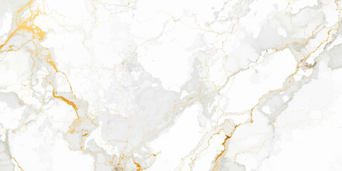 Fototapeta premium Luxurious white marble texture background featuring elegant gold veining subtle gray natural stone patterns and soft bokeh light effects for premium interior decor wallpaper and luxury design projects