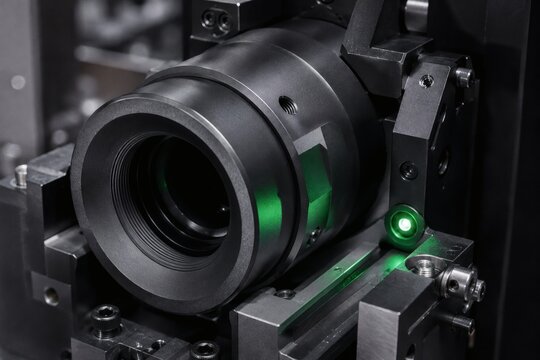 Close up of Heavy Duty Industrial Laser Collimator Housing