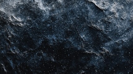 Obraz premium Vast Cosmic Night Sky with Sparkling Stars and Milky Way Galaxy Overlaying Dark Textured Mountains
