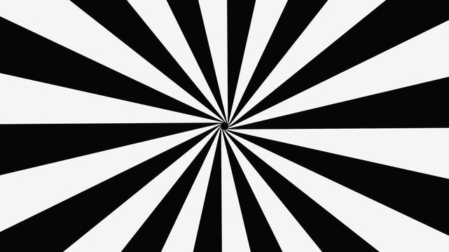Black and white spiral pattern with sharp lines and contrast