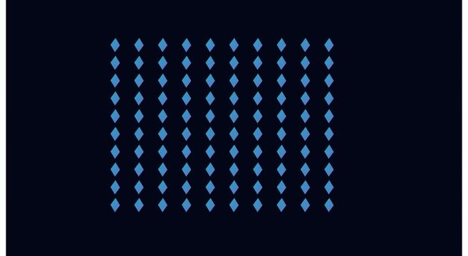 Minimalist abstract motion animation background, with pulsing blue, diamond grid pattern