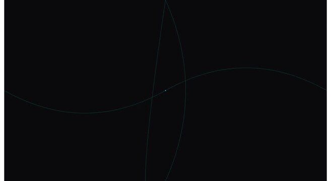 Minimalist abstract motion animation background, with intersecting glowing, light curves