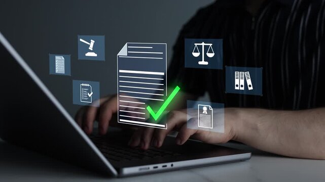 Law regulation and compliance rules on virtual screen.Quality assurance,guarantee, standards, certification ISO and standardization.Regulations, law, standards and requirements.