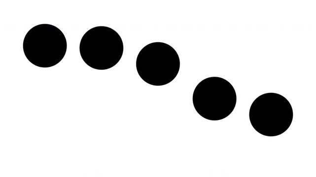 Loading Animation. loading symbol indicating progress or processing. A series of circles arranged diagonally.