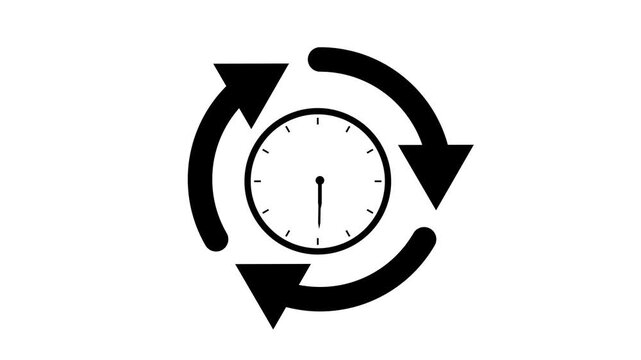 Time Is Money Clock to Dollar Exchange Animation on Green Screen Background 4K