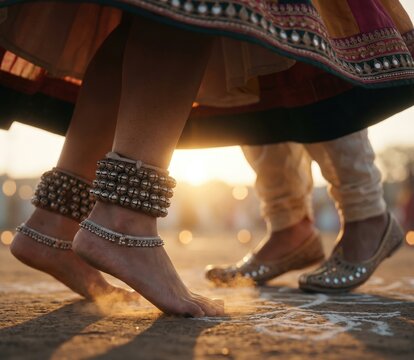 Garba Dance Footwork &ndash; Traditional Navratri Movement Detail