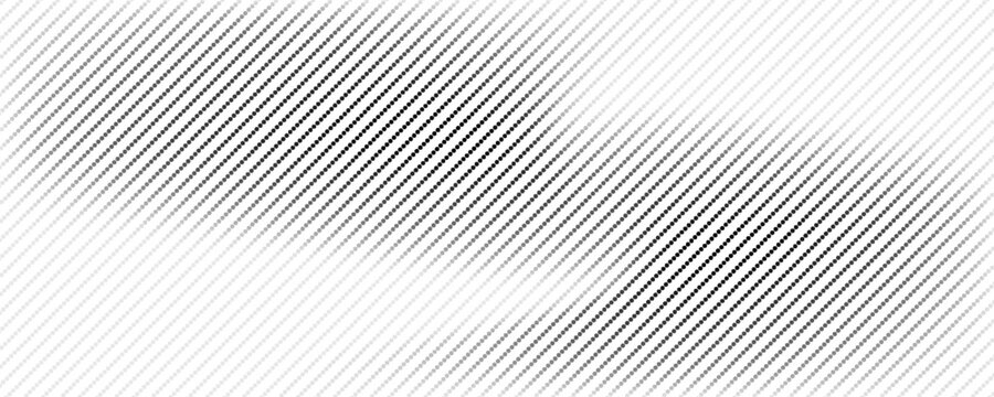 Halftone line gradient texture. Black diagonal stripe gradation background. Repeated slanted strokes pattern backdrop.