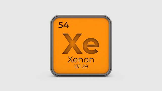 Animation of Xenon Periodic Table Element