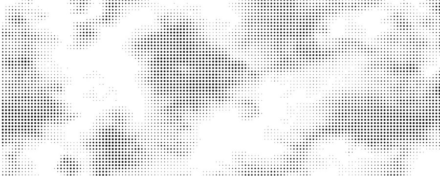 Wave halftone pattern. Halftone dots background.