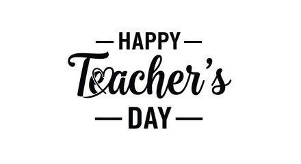 Obraz premium Happy teachers day greeting card