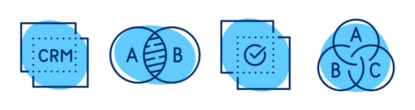 Diagram icons indicating crm overlap check and groupings