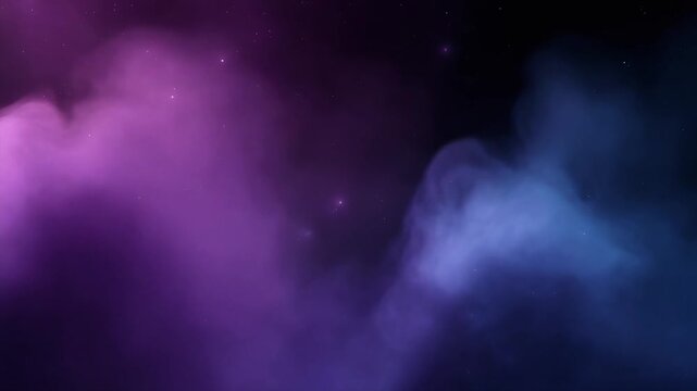 Ultra smooth violet and navy vapor motion creating atmospheric cosmic depth and serenity