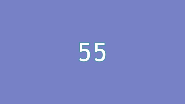 Numbers displayed in blue panels with clean typography during a slow camera pan across a dark background for data visualization