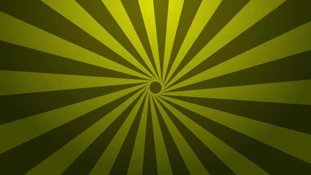 Olive and black radial sunburst vortex, earthy spinning geometric pattern video