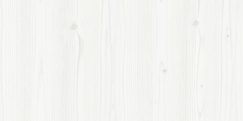 Naklejka premium A close-up view of a bright white wooden plank background, showcasing a clean and minimalist aesthetic with visible grain patterns and occasional knots.