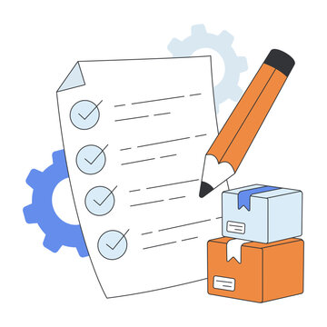 Premium download illustration of inventory list