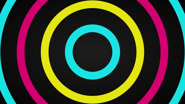 bright pop art vector circle motion background