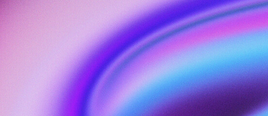 Obraz premium Abstract gradient background with soft purple and blue light waves, ethereal neon glow texture for digital wallpaper, vibrant violet silk curves for modern web design and creative marketing.