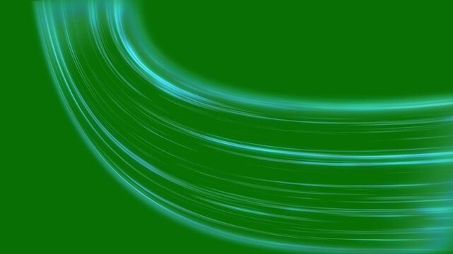 Abstract directional optical fiber neon lines on alpha channel, creating windy light effects, cold air flow effect with blue light rays, freezing wind waves and cooling air blowing overlay 4K
