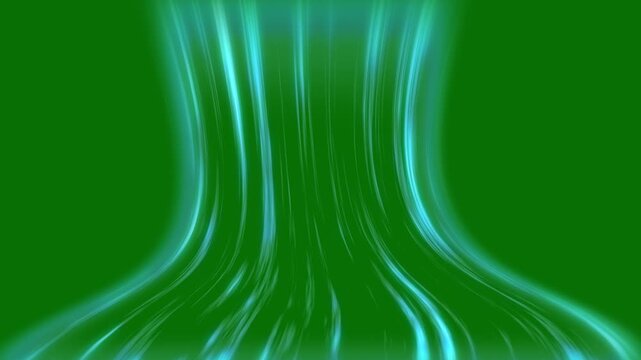 Cold air flow from air conditioner effect, isolated air light effect with blue rays, blue wind waves fresh cold air blowing effect, Creating windy light effects, abstract cooling process visual 4K