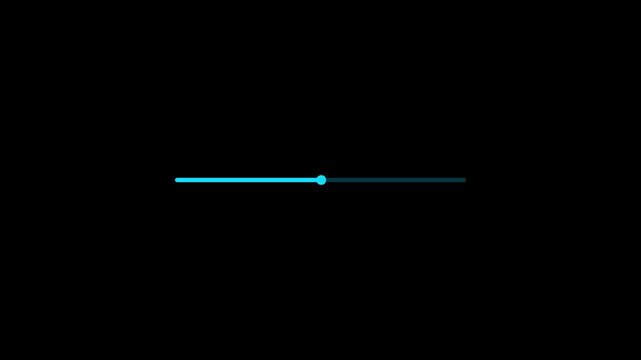  Round Loading bar, download bar progress, animated loading screen on black background. 4K Video ,Download bar ,update, Loading Bar Animation.