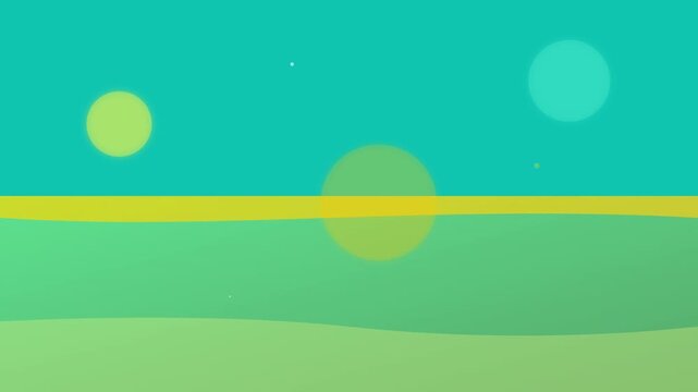 tropical paradise turquoise yellow abstract gradient flow