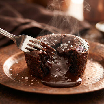 Fondant au chocolat chaud avec c&oelig;ur coulant moelleux