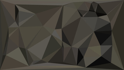 Obraz premium Abstract muted brown geometric low poly background with triangular mosaic pattern design.