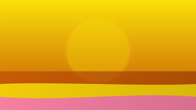 vibrant organic sunset gradient wave abstract animation