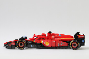 Naklejka premium Lego Ferrari SF-24 Formula 1 race car
