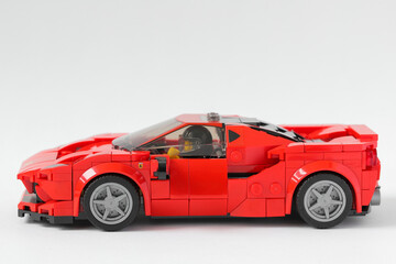 Naklejka premium Lego car Ferrari F8 Tributo