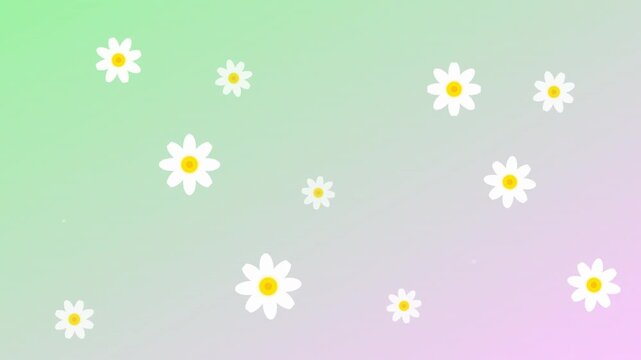 vibrant spring flower vector motion pattern background