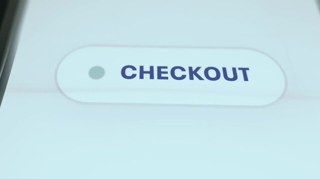 Checkout button designed to trigger the final purchase steps on e-commerce platform