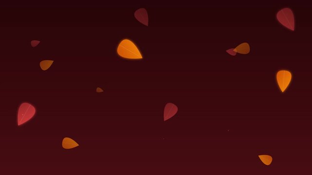 warm autumn leaves abstract fall color animation