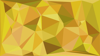 Obraz premium Abstract golden yellow geometric low poly background with triangular shapes for modern design